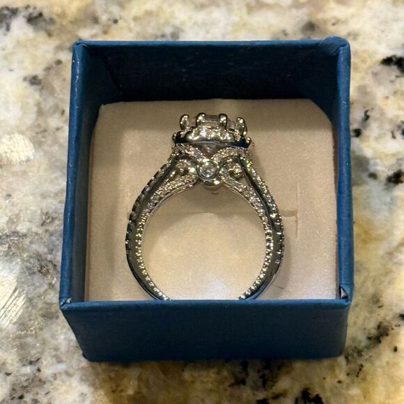 Stunning 3ct Round Cut Solitaire CZ Sterling Silver Ring New - Picture 6 of 8